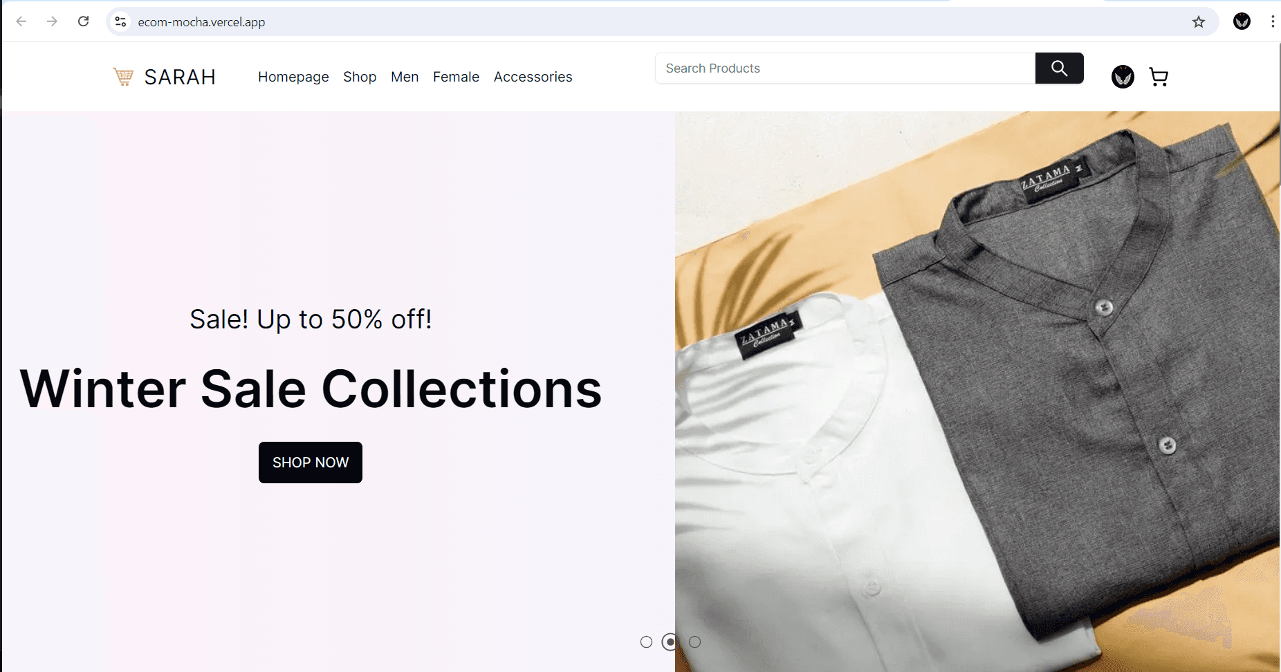 Startup E-commerce Website